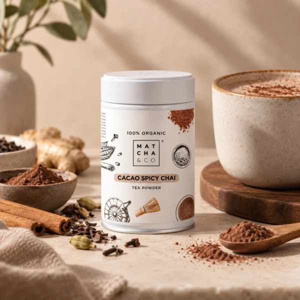 Matcha & Co Cacao Chai organic tea powder 80g