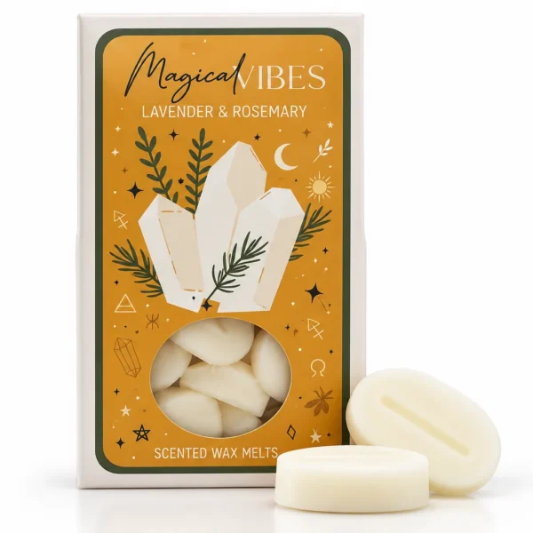 Celestial Magic Scented Wax Melts Magical Vibes 40 g με Lavender & Rosemary σε πορτοκαλί συσκευασία
