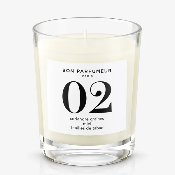 Bon Parfumeur Candle 02 180 g με κόλιανδρο, μέλι και φύλλα καπνού