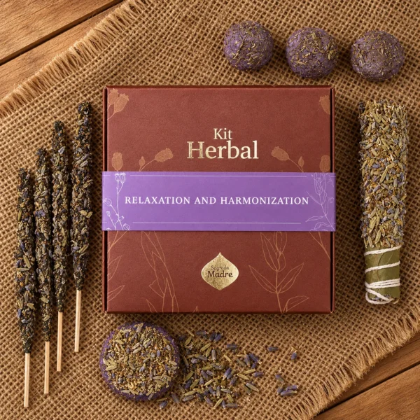 Sagrada Madre Incense Kit Relaxation & Harmonisation 70 g με lavender smudge bombs, smudge stick, incense sticks και incense tablet