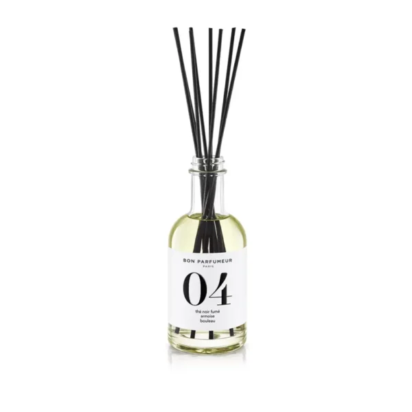 Bon Parfumeur Home Fragrance Diffuser 04 200 ml με smoked black tea, birch και mugwort
