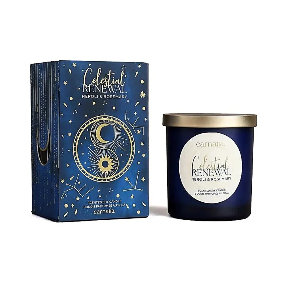 Carnatia Starry Spell Celestial Renewal soy candle Neroli & Rosemary 200g