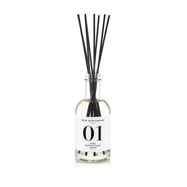 Bon Parfumeur Home Fragrance Diffuser 01 200 ml με basil, fig leaf και mint