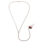 Κολιέ Ariana Ost Intuition Pendulum Necklace με αποσπώμενο κρυστάλλινο εκκρεμές και διακοσμητικά αστέρια και φεγγάρι.