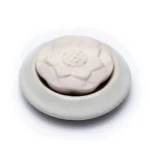 Λευκό aroma stone diffuser Lotus 7,5 cm
