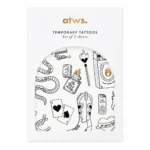 Modern Western Tattoo Set της All The Ways To Say με προσωρινά τατουάζ cowboy μπότες, φίδια, σπίρτα και western σύμβολα.