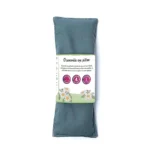 Eye pillow με χαμομήλι και βιολογικό λιναρόσπορο σκούρο πράσινο 22 x 8 cm
