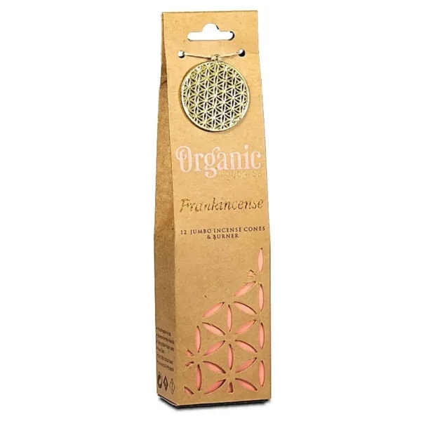 Organic Goodness Frankincense incense cones με burner 72 g