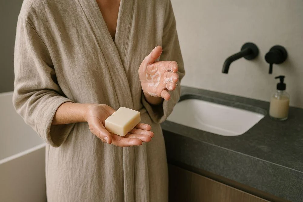 Φυσικό σαπούνι για ένα απλό self-care ritual στο σπίτι